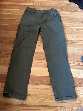 Carhartt Men's Olive Chino Work Pants